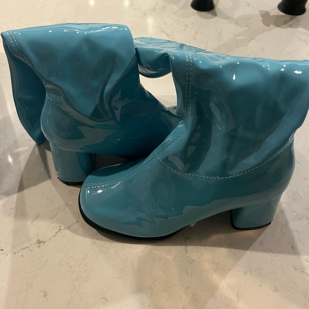 BLUE GO GO BOOTS